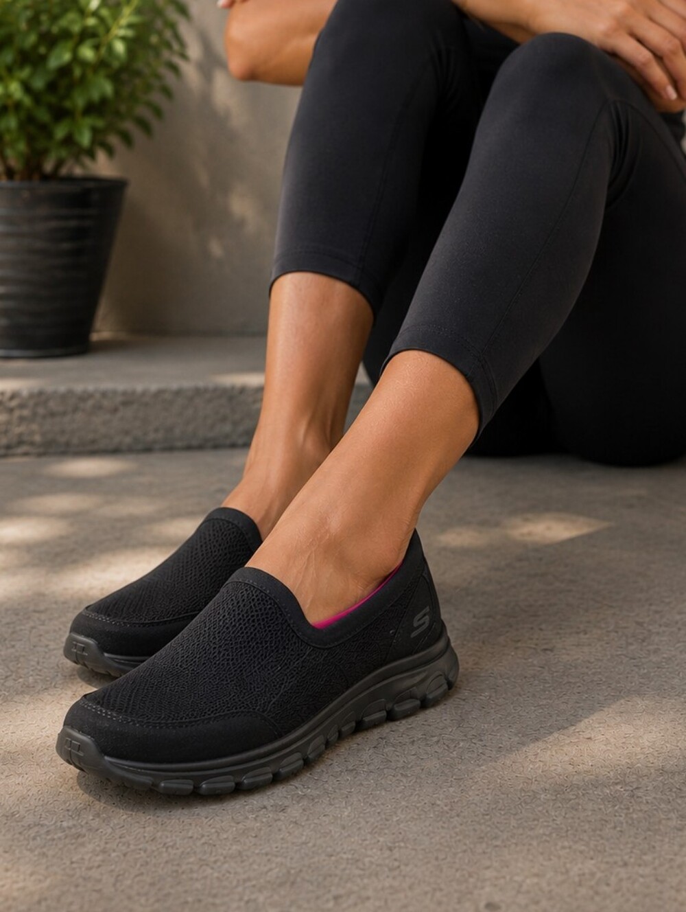 Skechers Black Memory Foam Shoes